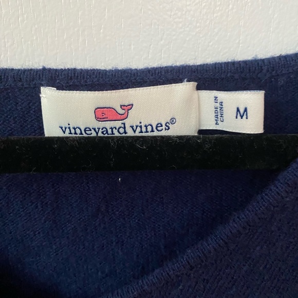 Vineyard Vines Navy V-Neck Sweater - Picture 3 of 3